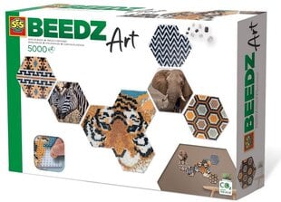 SES BeedzArt Safari kuusikulmiot 06022 60220 hinta ja tiedot | Kehittävät lelut | hobbyhall.fi