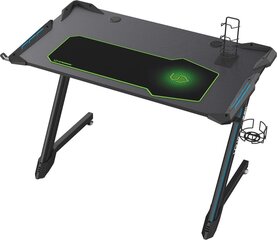 Pelipöytä Ultradesk Space V2, musta hinta ja tiedot | Tietokonepöydät ja työpöydät | hobbyhall.fi
