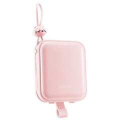 Virta-akku, Joyroom Cutie-sarja JR-L0081, USB-C-kaapelilla ja Iphone Lightning Cutie-sarja 10000 mAh., 22,5 W., vaaleanpunainen hinta ja tiedot | Varavirtalähteet | hobbyhall.fi