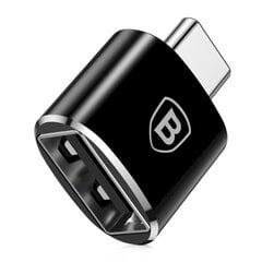 Adapteri, Baseus, USB USB-C OTG-liitäntään, musta hinta ja tiedot | Adapterit | hobbyhall.fi
