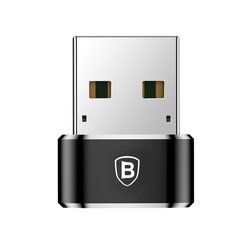 Pieni adapteripistoke, Baseus, USB-C USB-liitäntään, musta hinta ja tiedot | Adapterit | hobbyhall.fi