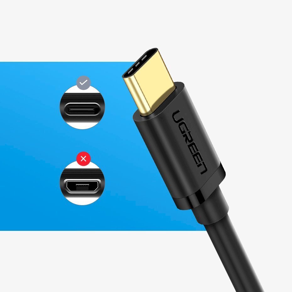 Adapteri OTG-kaapeli, Ugreen, USB 3.0 - USB-C, musta hinta ja tiedot | Adapterit | hobbyhall.fi