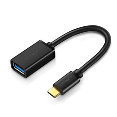 Adapteri OTG-kaapeli, Ugreen, USB 3.0 - USB-C, musta hinta ja tiedot | Adapterit | hobbyhall.fi