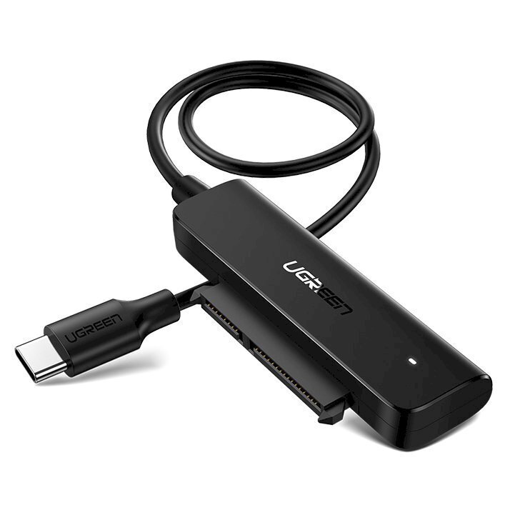 Sovitin, kiintolevy SSD 2,5'' SATA III 3.0 - USB-C, musta hinta ja tiedot | Adapterit | hobbyhall.fi