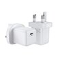 Pieni pikalaturi, Joyroom L-P2511, USB-C, PD, 5-12 V., 25 W., UK-pistoke, valkoinen hinta ja tiedot | Puhelimen laturit | hobbyhall.fi