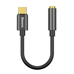 Kuulokesovitin, Baseus L541, USB-C 3,5 mm:n ääniliitäntään, DAC, musta hinta ja tiedot | Adapterit | hobbyhall.fi