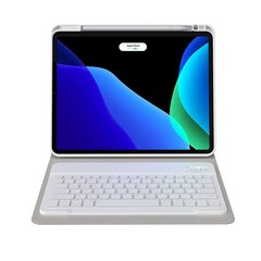 Kotelo näppäimistöllä, Baseus BS-PC0021, iPad Pro 12,9:lle, 2018-2021, valkoinen hinta ja tiedot | Tablettien kotelot ja muut tarvikkeet | hobbyhall.fi