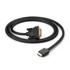 Sovitinkaapeli HDMI, Ugreen, DVI 4K 60Hz 30AWG 1 m, musta hinta ja tiedot | Adapterit | hobbyhall.fi