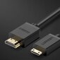 HDMI-sovitinkaapeli, mini HDMI 2.0v 4K 60Hz 30AWG 1,5 m, musta hinta ja tiedot | Adapterit | hobbyhall.fi