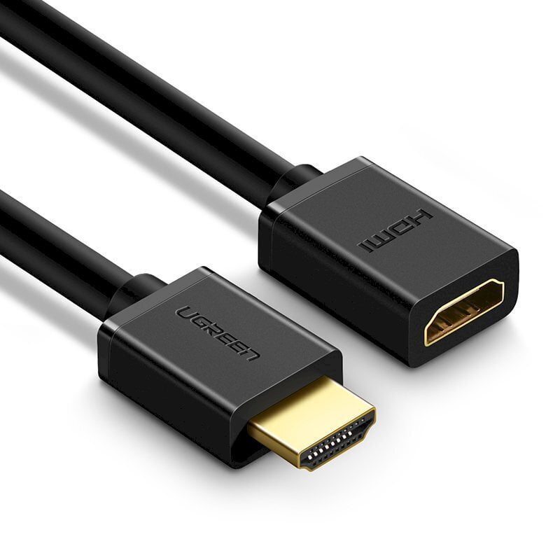 Kaapelin jatke, Ugreen, 0,5 m., HDMI 4K 10,2 Gbps., 340Mhz., musta hinta ja tiedot | Adapterit | hobbyhall.fi