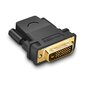 Adapteripistoke, Ugreen 201241, HDMI sisäinen - DVI ulkoinen FHD 60Hz, musta hinta ja tiedot | Adapterit | hobbyhall.fi