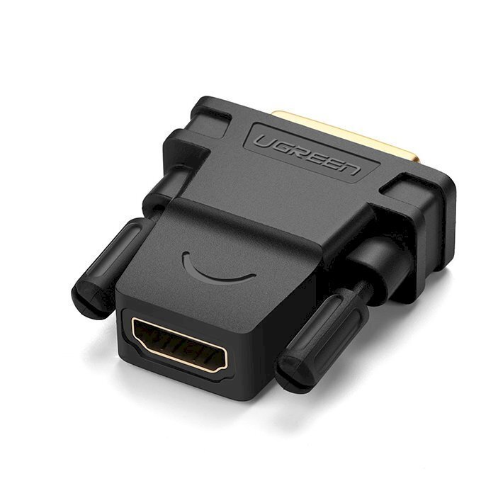 Adapteripistoke, Ugreen 201241, HDMI sisäinen - DVI ulkoinen FHD 60Hz, musta hinta ja tiedot | Adapterit | hobbyhall.fi