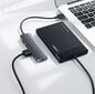 USB-C-jakaja USB-C-virtaportilla, Ugreen, 4x USB 3.2 , harmaa hinta ja tiedot | Adapterit | hobbyhall.fi