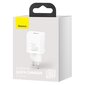 Erittäin nopea verkkovirtalaturi, Baseus Si 1C1, USB-C, 30 W., PD QC, valkoinen hinta ja tiedot | Puhelimen laturit | hobbyhall.fi