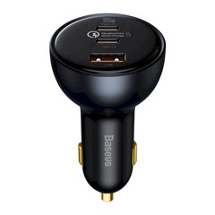 Autolaturi, Baseus CCZX-160C1, USB USB-C, 160 W., PPS, pikalataus, 5 PD, harmaa hinta ja tiedot | Sähköiset lisätarvikkeet | hobbyhall.fi