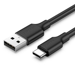 Sovitinkaapeli, Ugreen US2871, USB - USB-C 0,25 m, pikalataus 3.0 3A., musta hinta ja tiedot | Adapterit | hobbyhall.fi