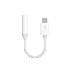 Äänisovitin, kuulokesovitin, USB-C 3,5 mm:n miniliittimeen, valkoinen hinta ja tiedot | Adapterit | hobbyhall.fi
