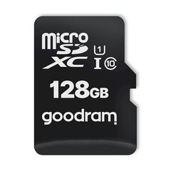 MicroCard, 128 GB., micro SD, XC, UHS-I Class 10, SD-sovitin, musta hinta ja tiedot | Goodram Puhelimet, älylaitteet ja kamerat | hobbyhall.fi