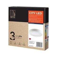 LED-alasvalaisin pinta-asennettava valaisin CITY 12W 3000K pyöreä hinta ja tiedot | Kattovalaisimet | hobbyhall.fi