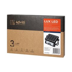 LUX LED 5W aurinko valonheitin liiketunnistimella 4000K musta hinta ja tiedot | Puutarha- ja ulkovalot | hobbyhall.fi