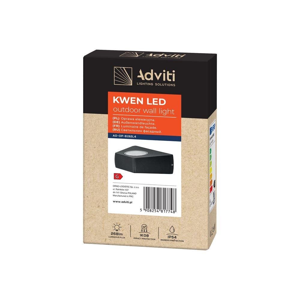 Seinävalaisin KWEN LED 6W 4000K OR-OP-6192L4 musta hinta ja tiedot | Seinävalaisimet | hobbyhall.fi