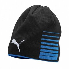 Puma Hattu Liga Reversible Beanie Black Blue 022357 02 hinta ja tiedot | Miesten hatut, huivit ja käsineet | hobbyhall.fi