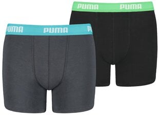 Puma Alusvaatteet Boys Boxer Grey Black 935454 01 935454 01/140 hinta ja tiedot | Poikien alusvaatteet | hobbyhall.fi
