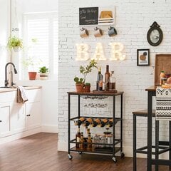Keittiön apupöytä, ruskea hinta ja tiedot | Ruokapöydät | hobbyhall.fi
