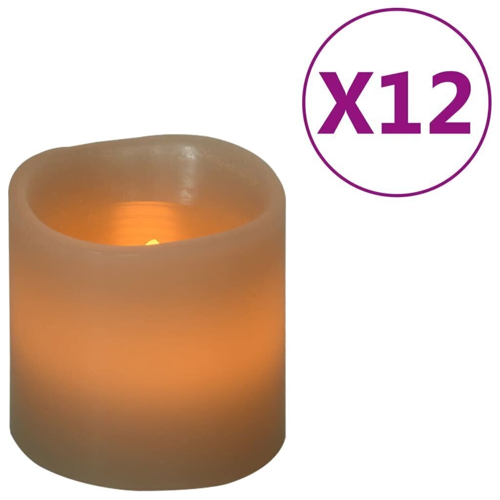vidaXL LED-sähkökynttilät 12 kpl lämmin valkoinen hinta ja tiedot | Kynttilät ja kynttilänjalat | hobbyhall.fi