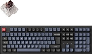 Keychron K10 Pro 100% bevielė mechaninė klaviatūra (ISO, RGB, Hot-swap, Pro Brown Switch) hinta ja tiedot | Näppäimistöt | hobbyhall.fi