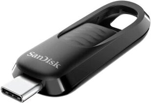 Zibatmiņa SanDisk Ultra Slider USB Type-C 128GB Black hinta ja tiedot | Muistitikut | hobbyhall.fi