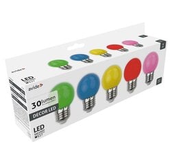 Avide LED-lamput 1W E27 Decor, 5 kpl hinta ja tiedot | Lamput | hobbyhall.fi