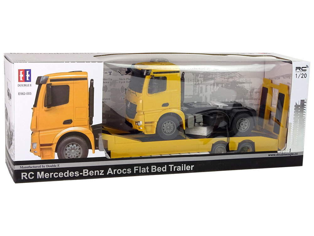 Mercedes arocs kauko-ohjattava kuorma-auto, keltainen hinta ja tiedot | Poikien lelut | hobbyhall.fi