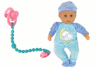 Vauvanukke, 38cm, sininen hinta ja tiedot | Tyttöjen lelut | hobbyhall.fi