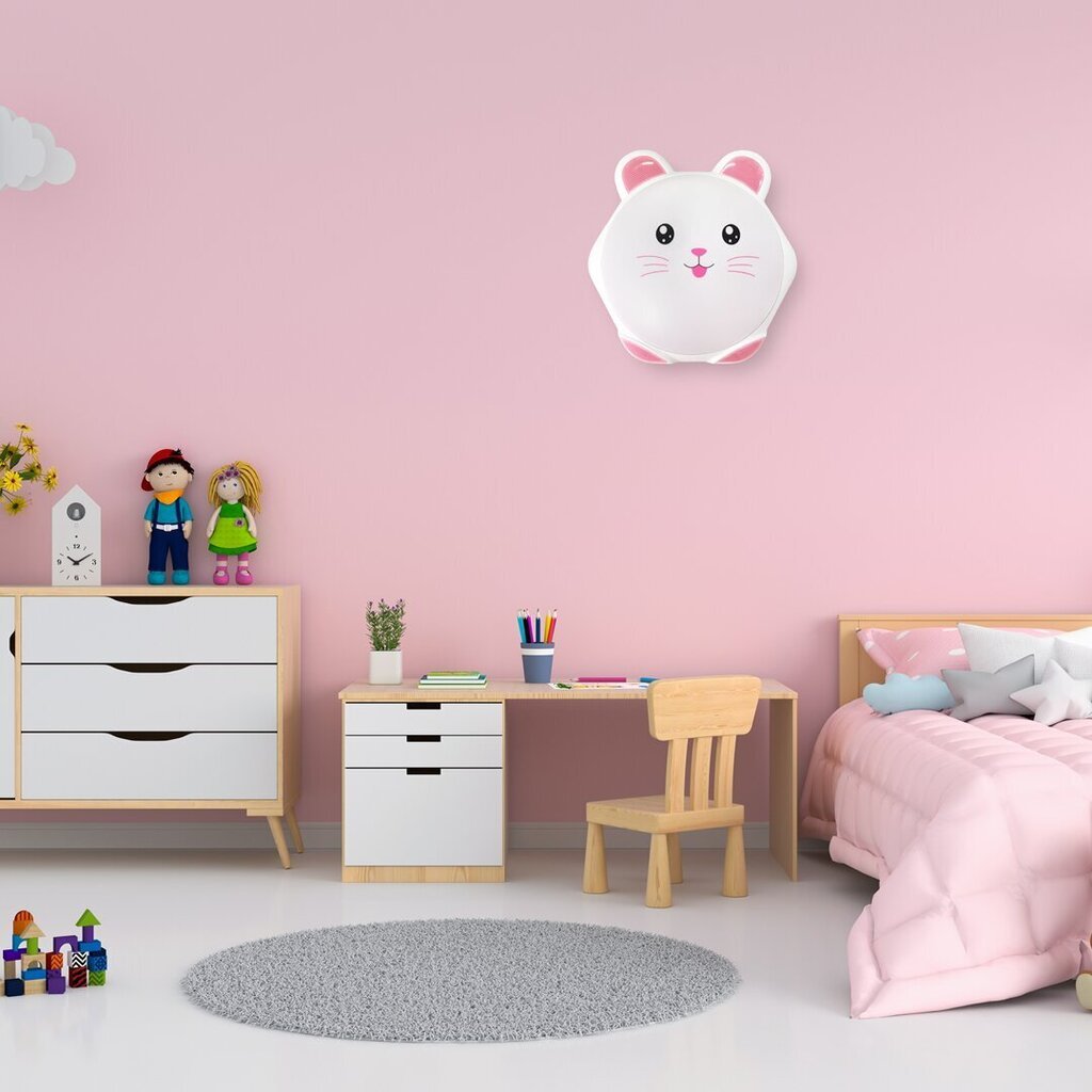 Plafondi Bear Pink 34W LED Ø490 mm hinta ja tiedot | Lastenhuoneen valaisimet | hobbyhall.fi