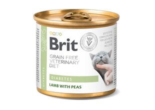 Brit Veterinary Diet Diabetes lammasta ja herneitä, 200 g hinta ja tiedot | Kissanruoka | hobbyhall.fi