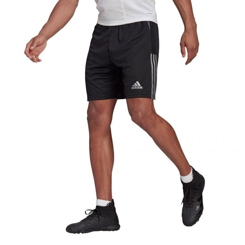 Miesten urheilushortsit Adidas Tiro Short Heijastava teksti M GQ1038 hinta ja tiedot | Miesten urheiluvaatteet | hobbyhall.fi