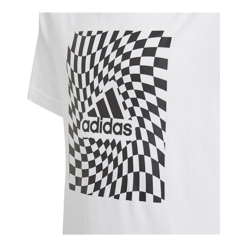 Urheilu T-paita lyhyillä hihoilla B G T1 Adidas Graphic White S6435327 hinta ja tiedot | Poikien paidat | hobbyhall.fi