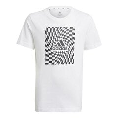 Urheilu T-paita lyhyillä hihoilla B G T1 Adidas Graphic White S6435327 hinta ja tiedot | Poikien paidat | hobbyhall.fi