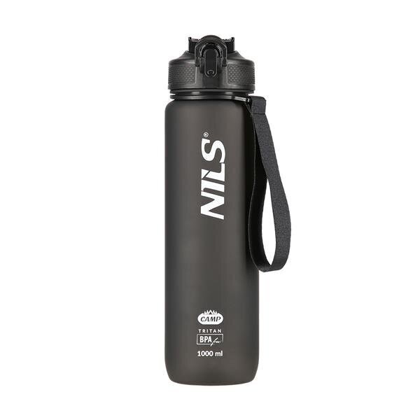 Vesipullo NILS NCD68, 1000 ml, musta hinta ja tiedot | Juomapullot | hobbyhall.fi