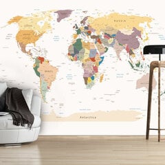 Valokuvatapetti - World Map 250x175 cm hinta ja tiedot | Valokuvatapetit | hobbyhall.fi