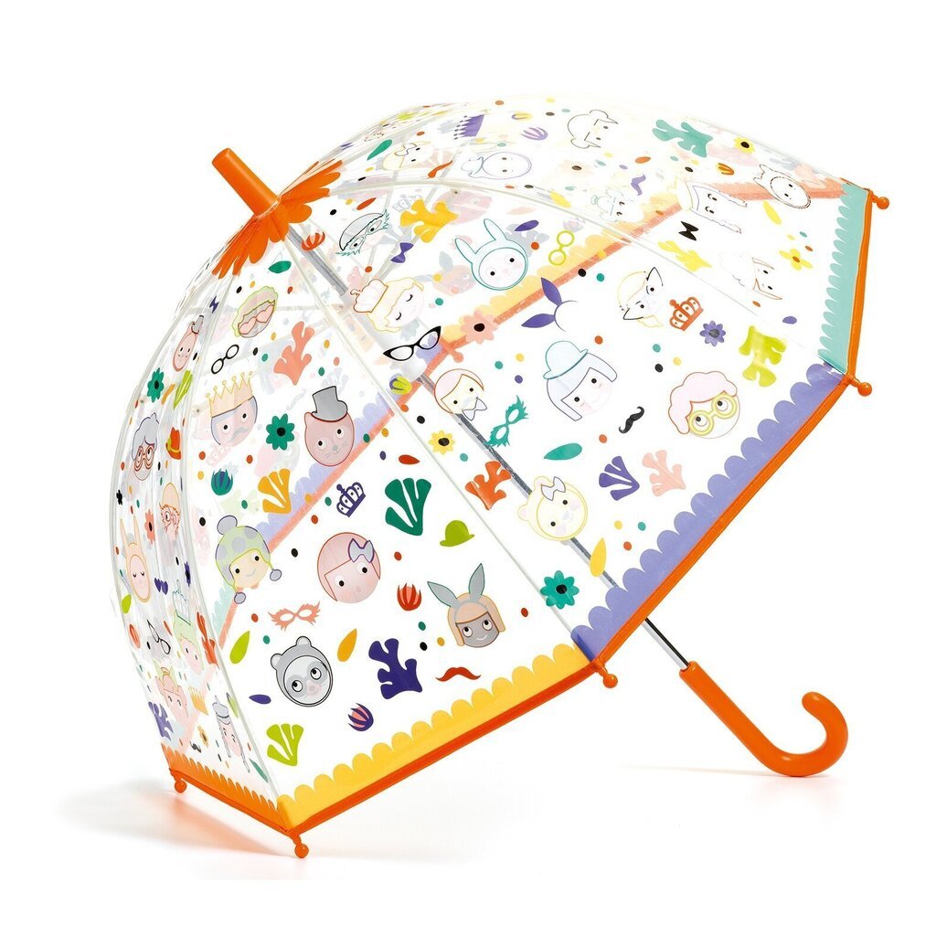 Djeco Faces DD04709 Väriä vaihtava lasten sateenvarjo hinta ja tiedot | Lasten asusteet | hobbyhall.fi