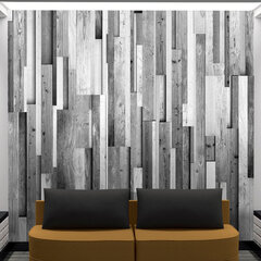 Valokuvatapetti - Gray wood 50x1000 cm hinta ja tiedot | Valokuvatapetit | hobbyhall.fi