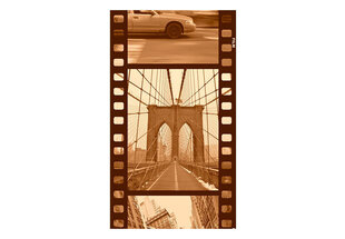 Valokuvatapetti - New York - Collage (sepia) 50x1000 cm hinta ja tiedot | Valokuvatapetit | hobbyhall.fi