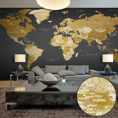 Valokuvatapetti XXL - World Map: Modern Geography II 490x280 cm hinta ja tiedot | Valokuvatapetit | hobbyhall.fi