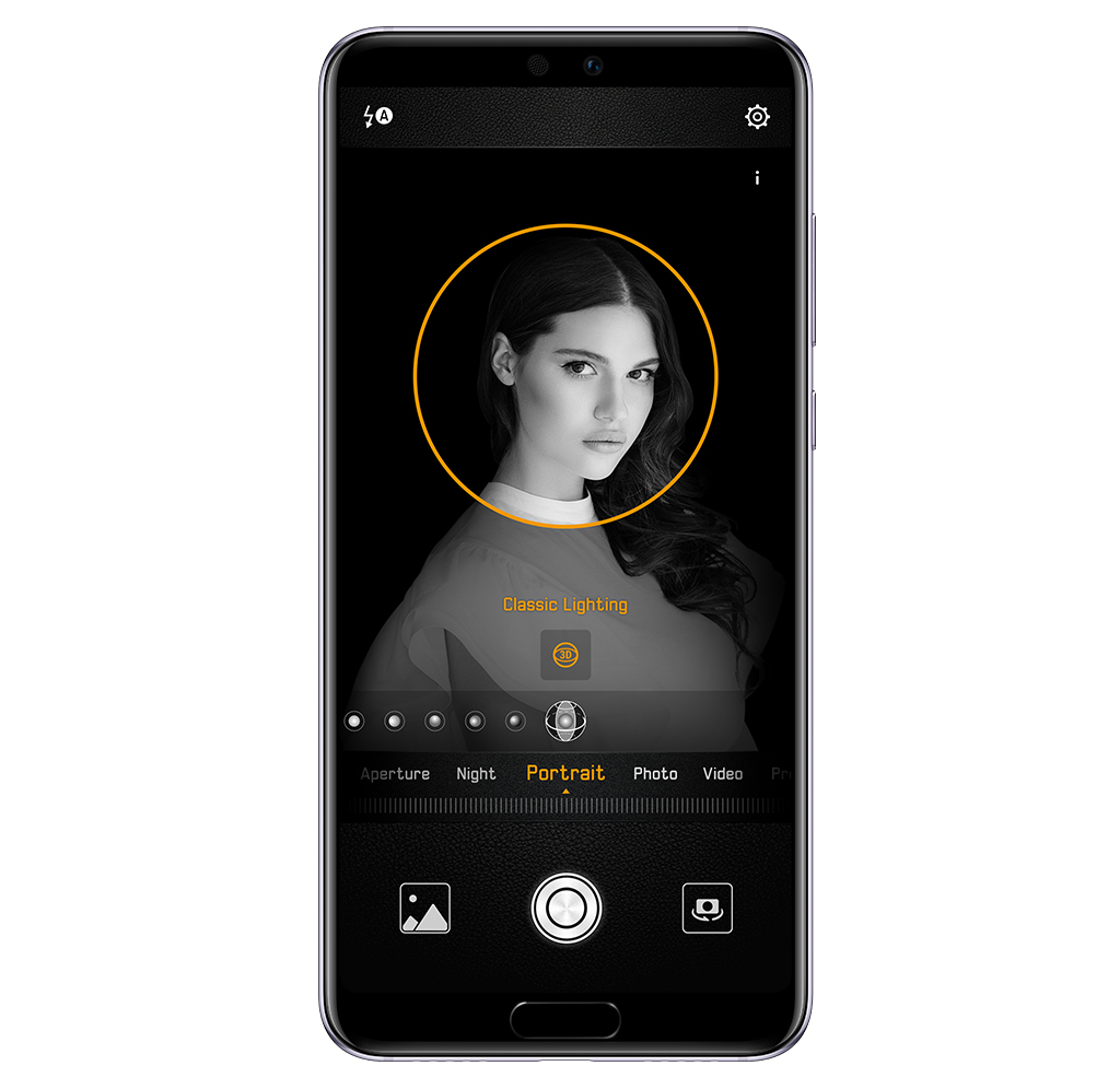 HUAWEI P20 3D portrait lighting feature