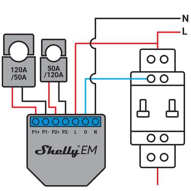 Shelly CT 50 - virtamuuntaja