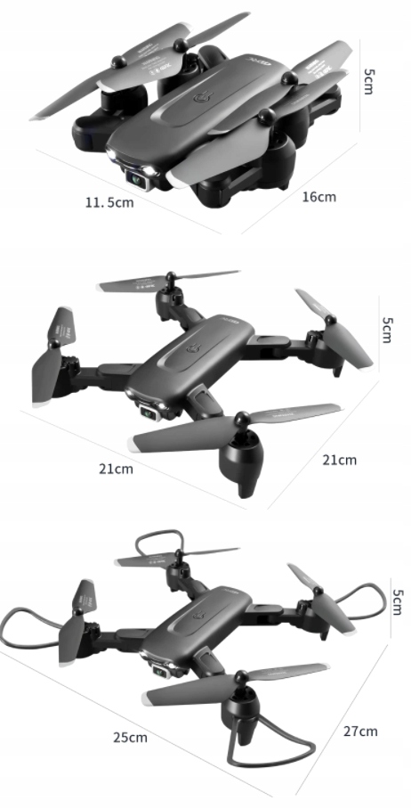 DRONE 4K-KAMERAN KANSSA 4DF6 4DRC V12 60 min KÄYTTÖ 500 m Lennonohjaus Kantama 500 m