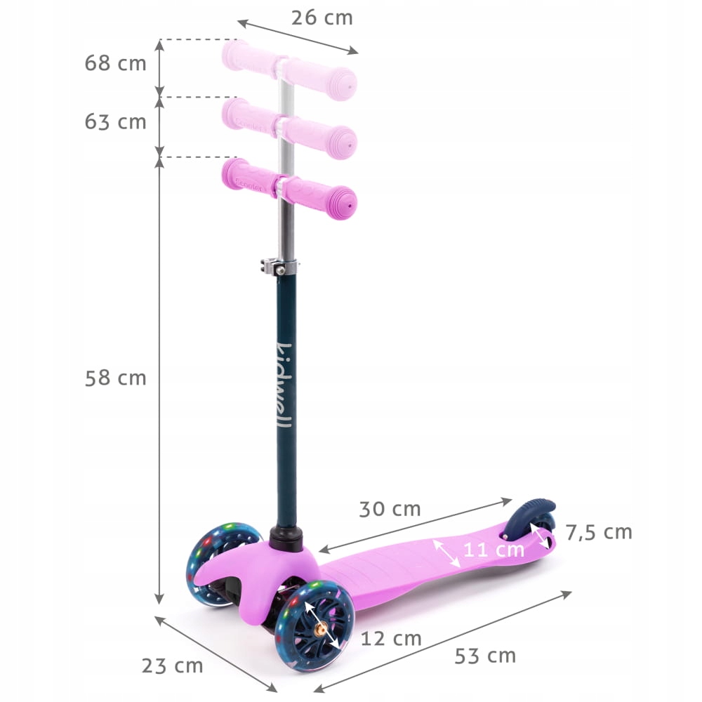 KOLMIPYÖRÄPÖÖRÄ TYTÖJILLE Kidwell UNO Lapsi ikä 3 vuotta.  +