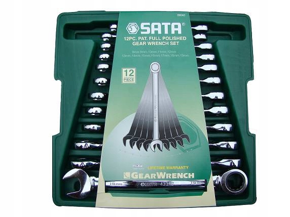 SATA FLAT RATCHET KEYYS RATCHET CASE SET Valmistajan koodi 09040